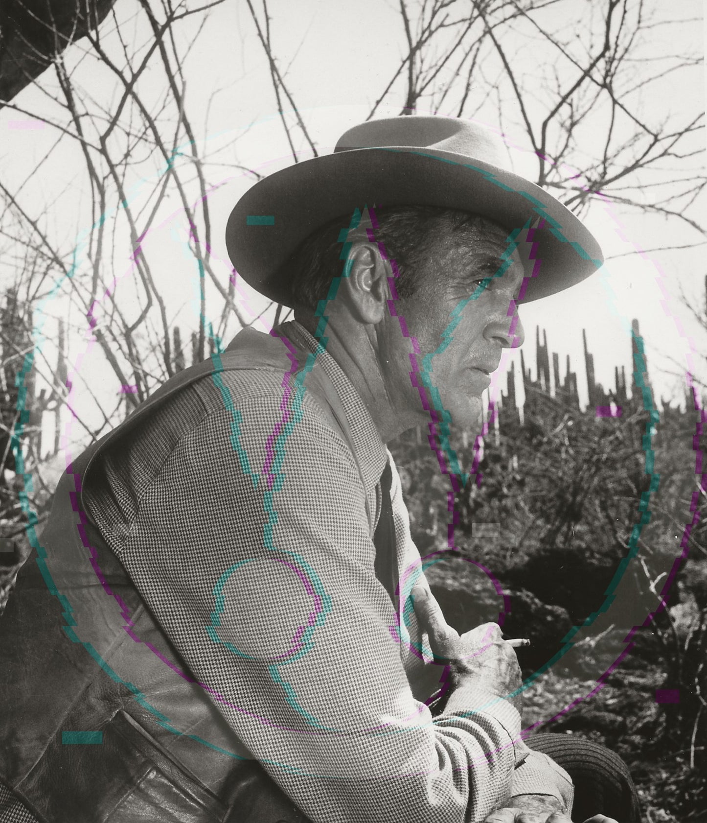 The Silent Command: Gary Cooper in Profile – Original 1954 Art Weissman GSP