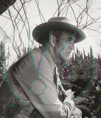 The Silent Command: Gary Cooper in Profile – Original 1954 Art Weissman GSP