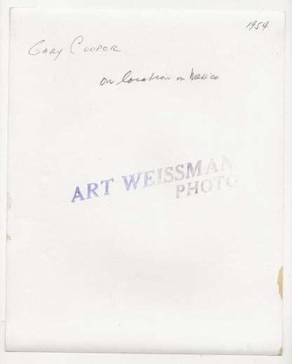 The Silent Command: Gary Cooper in Profile – Original 1954 Art Weissman GSP