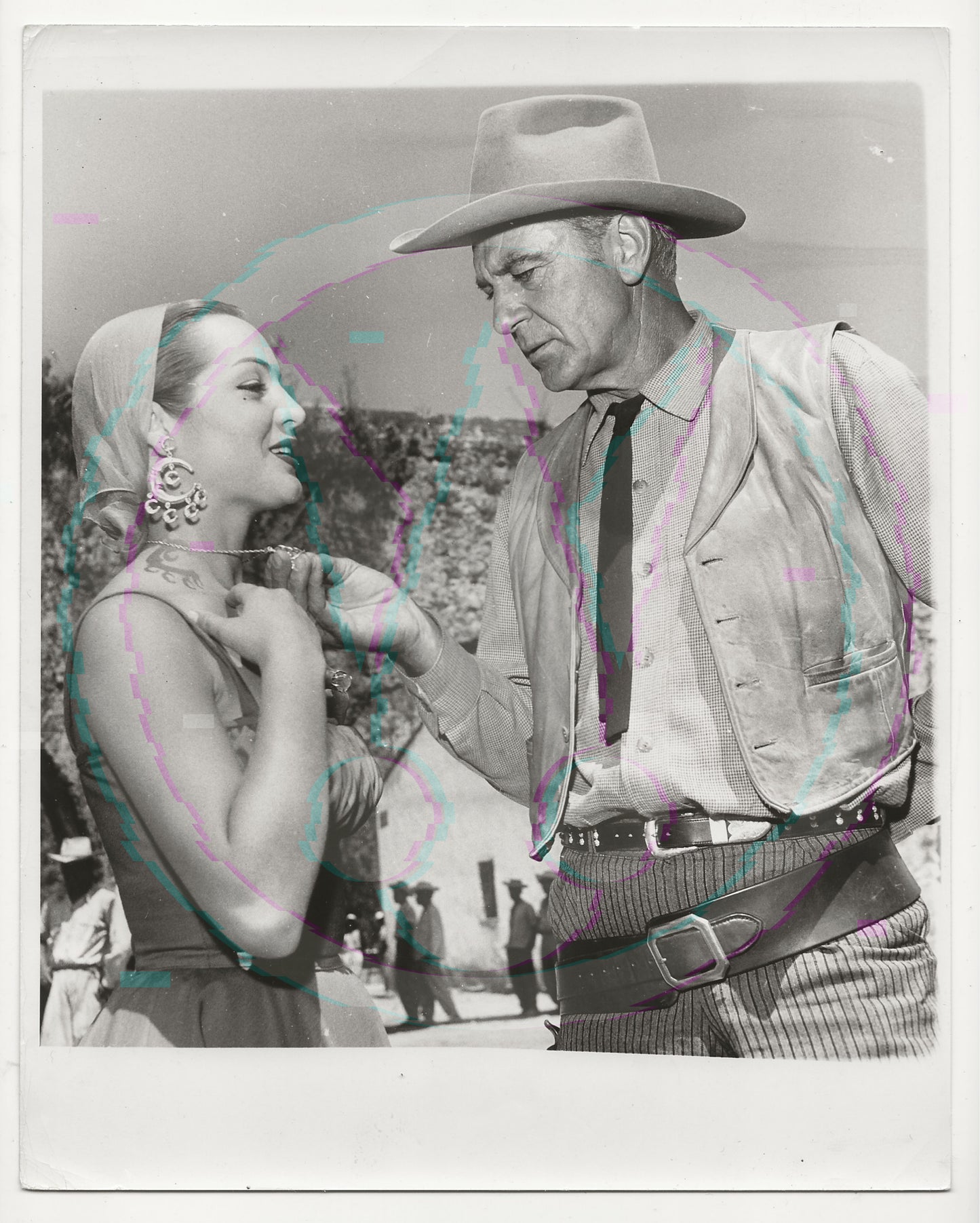 Sultry South: Gary Cooper & Sarita Montiel – Original 1954 Weissman Candid GSP