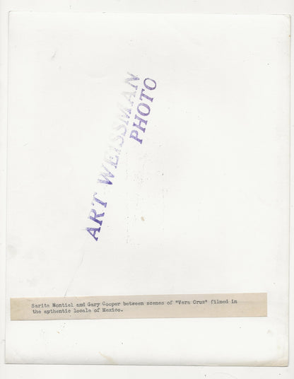 Sultry South: Gary Cooper & Sarita Montiel – Original 1954 Weissman Candid GSP