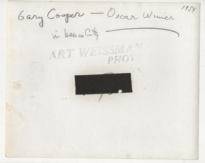 Gary Cooper’s Private Mexico City Rendezvous – Original 1954 Weissman GSP
