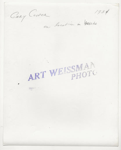 Dust & Desire: Gary Cooper "On Location" – Original 1954 Art Weissman GSP