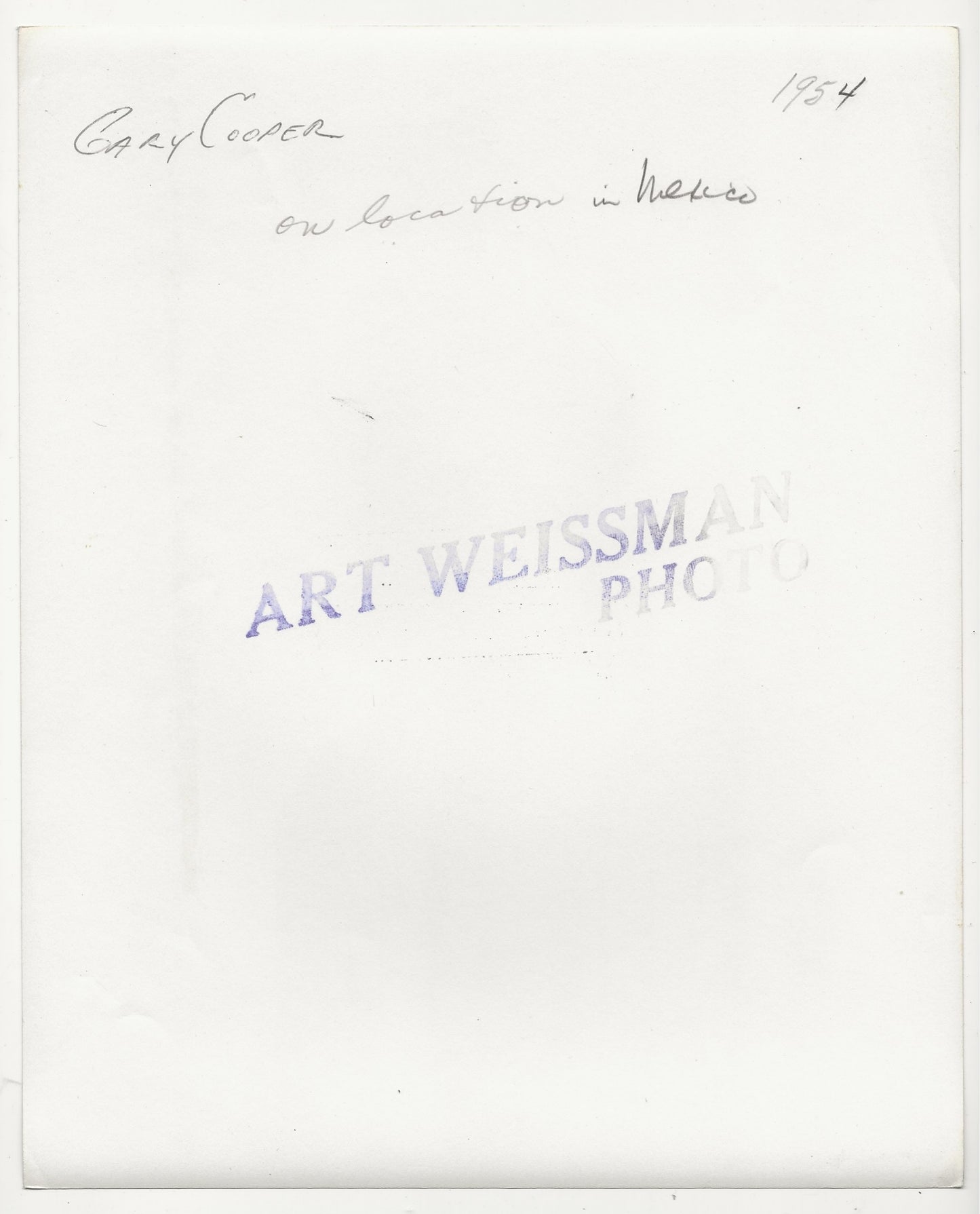 Dust & Desire: Gary Cooper’s Mexican Silhouette – Original 1954 Weissman GSP
