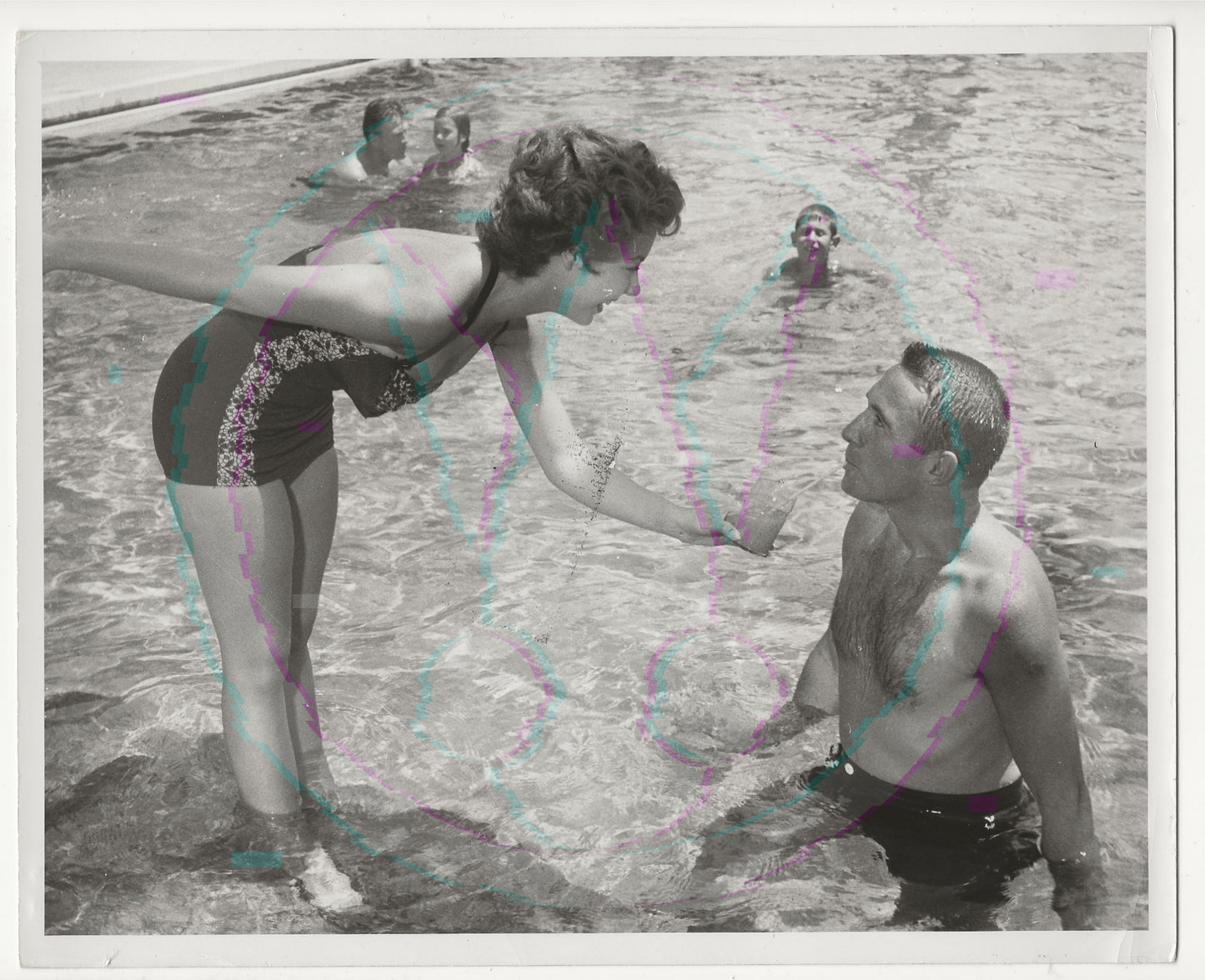 Wet & Wild: Mitzi Gaynor’s Private Poolside Rendezvous – Original 1955 Weissman GSP