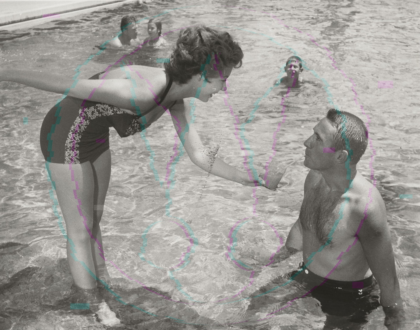 Wet & Wild: Mitzi Gaynor’s Private Poolside Rendezvous – Original 1955 Weissman GSP