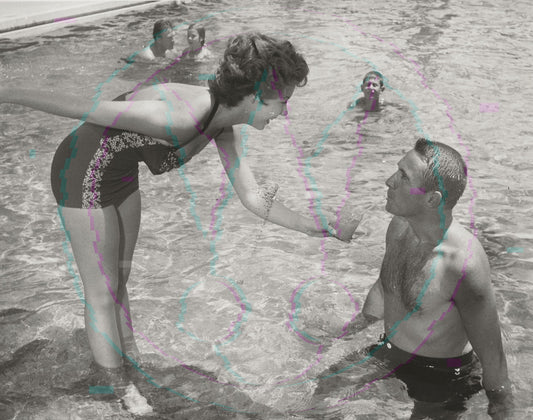 Wet & Wild: Mitzi Gaynor’s Private Poolside Rendezvous – Original 1955 Weissman GSP