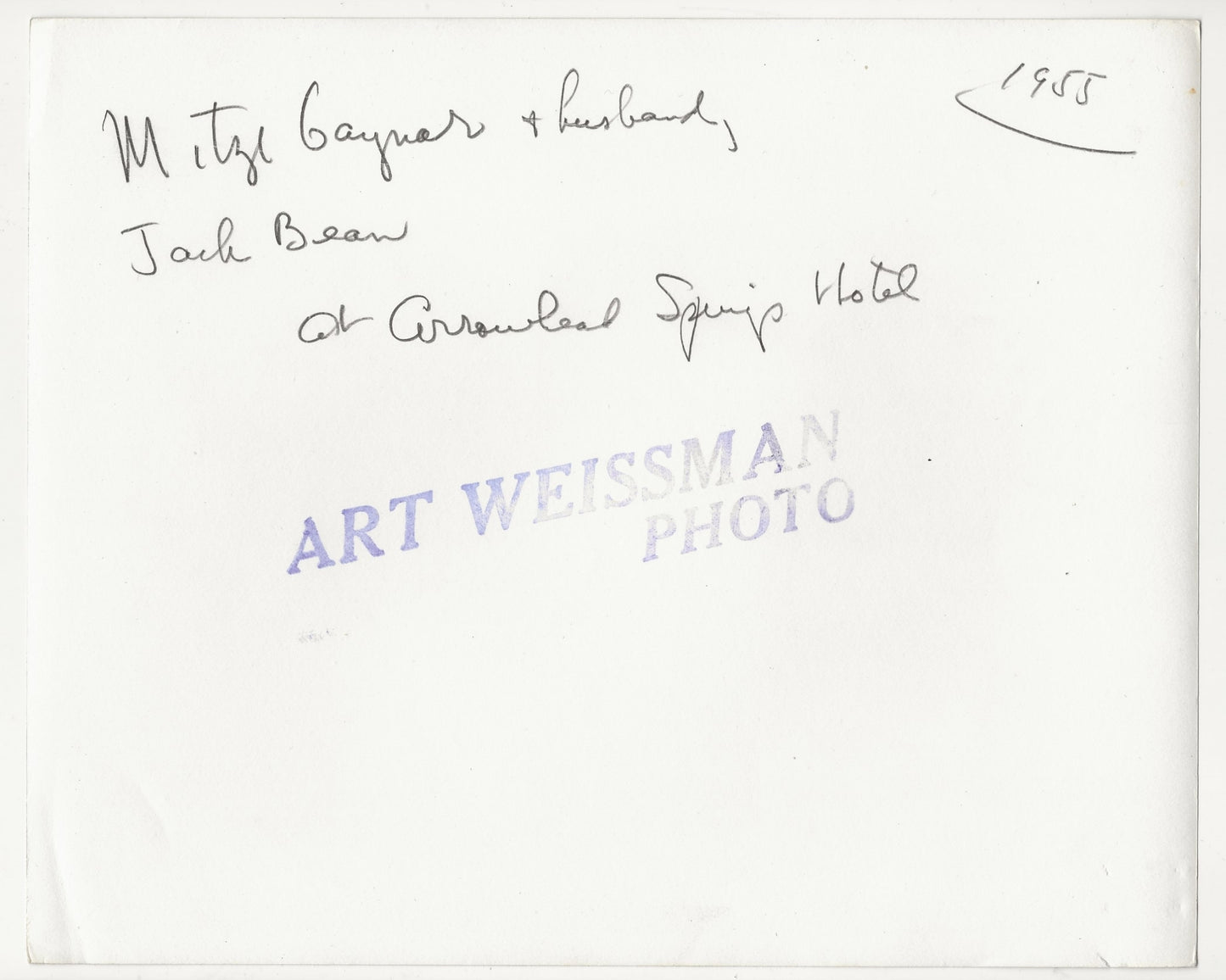 Wet & Wild: Mitzi Gaynor’s Private Poolside Rendezvous – Original 1955 Weissman GSP