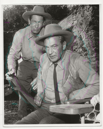 Double Exposure: Gary Cooper & "Slim" Talbot – Original 1954 Art Weissman GSP
