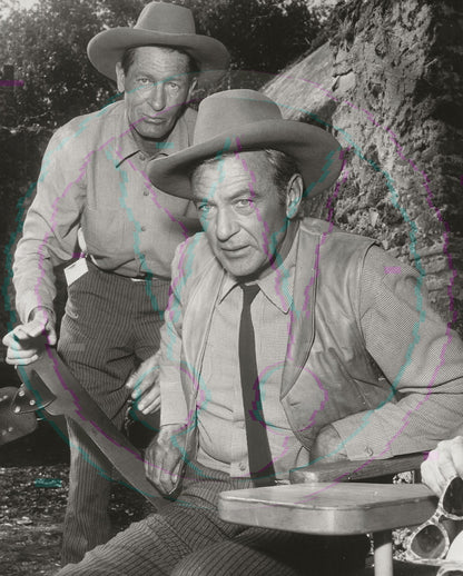 Double Exposure: Gary Cooper & "Slim" Talbot – Original 1954 Art Weissman GSP
