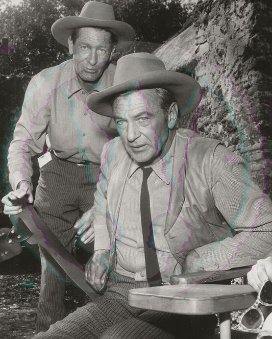 Double Exposure: Gary Cooper & "Slim" Talbot – Original 1954 Art Weissman GSP