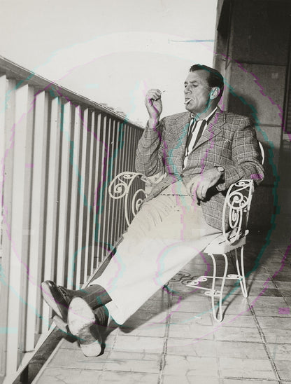 The Balcony Suite: Gary Cooper in Mexico City – Rare 1954 Art Weissman Trio