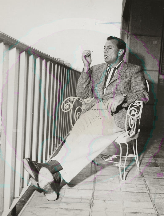 The Balcony Suite: Gary Cooper in Mexico City – Rare 1954 Art Weissman Trio