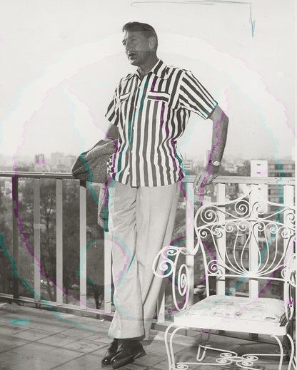 The Balcony Suite: Gary Cooper in Mexico City – Rare 1954 Art Weissman Trio