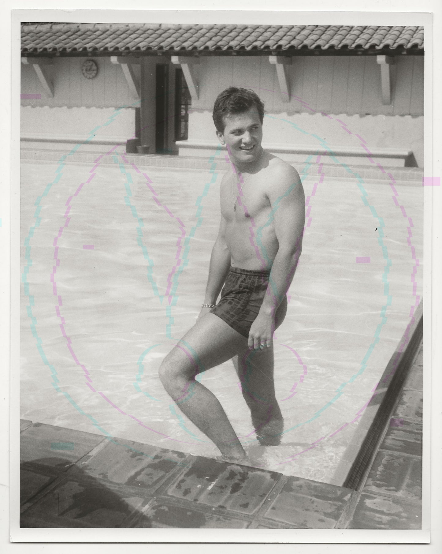 Baptized in Desire: Pat Boone Poolside – Original 1950s Art Weissman GSP
