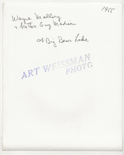 Mounting the Waves: Guy Madison & Wayne Mallory at Big Bear – Original 1955 Weissman GSP