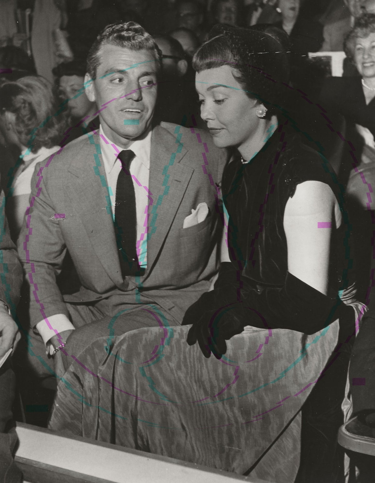 Smoldering Shadows: Jane Wyman & Greg Bautzer – Original 1955 Art Weissman GSP