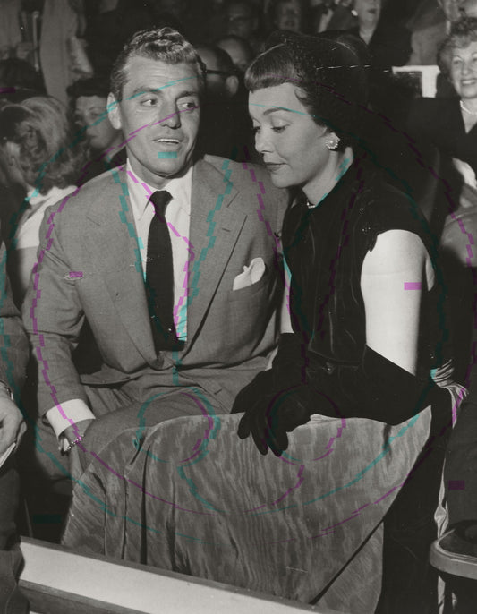 Smoldering Shadows: Jane Wyman & Greg Bautzer – Original 1955 Art Weissman GSP