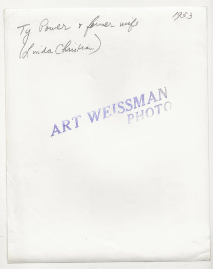 Tyrone Power & Linda Christian – Original 1953 Weissman GSP