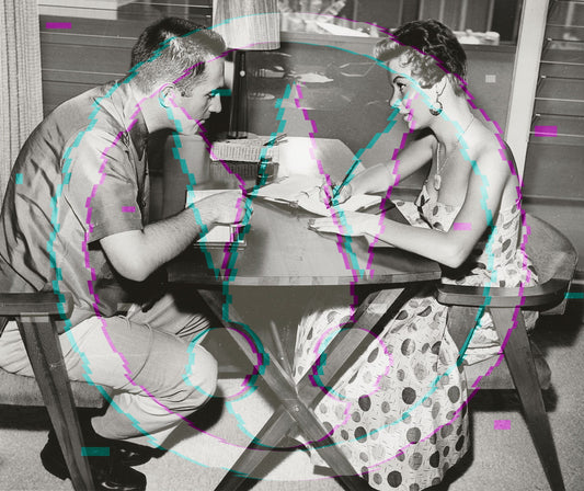 Mitzi Gaynor & Jack Bean Vintage 8x10 GSP "At Home" Hollywood Art Weissman