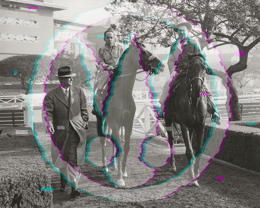 Johnny Longden Archive (4) Vintage 8x10 GSP Photos Horse Racing Triple Crown Hall Of Fame