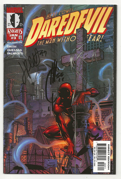 Daredevil Vol 2 #3 Signed By Joe Quesada & Jimmy Palmiotti Marvel Knights 1999