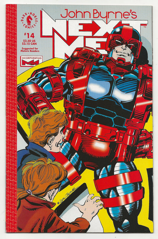John Byrne's Next Men #14 - 1st Hellboy Cameo Appearance - Dark Horse Comics 1993