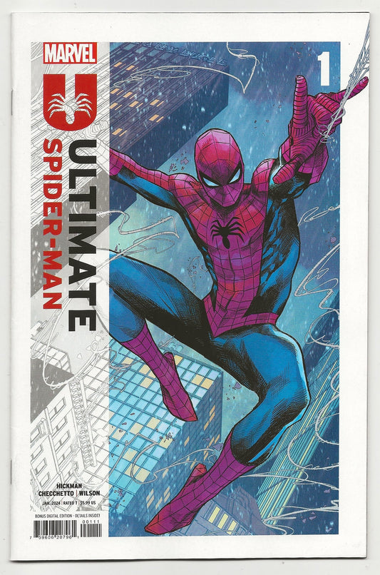 Ultimate Spider-Man #1 Marvel Comics 1st Print 2024 Cover A Hickman Checchetto