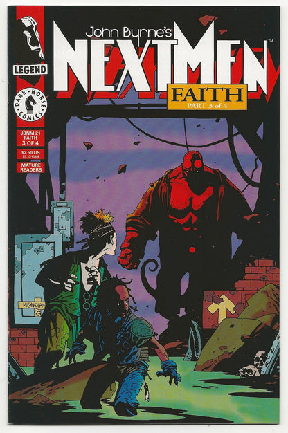 John Byrne's Next Men #21 - 1st Full Appearance Of Hellboy - Dark Horse 1993