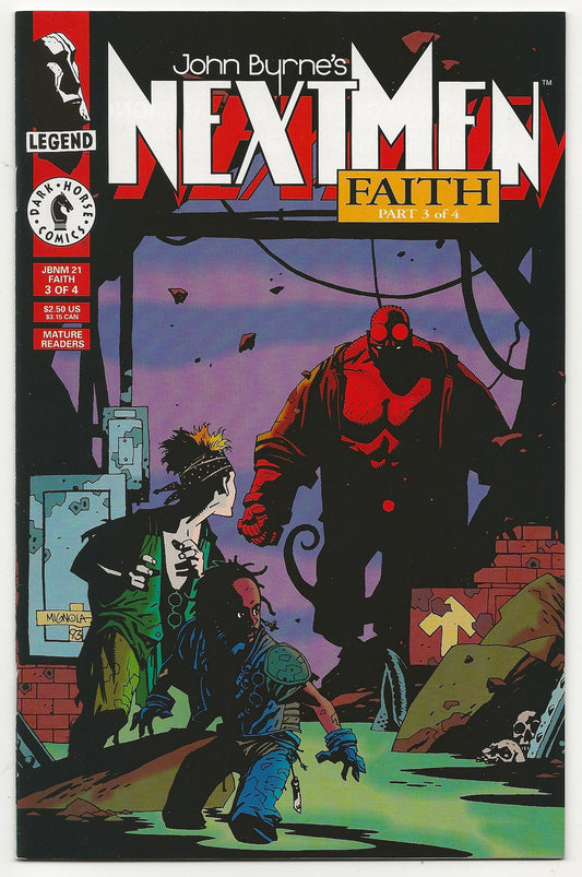 John Byrne's Next Men #21 - 1st Full Appearance Of Hellboy - Dark Horse 1993
