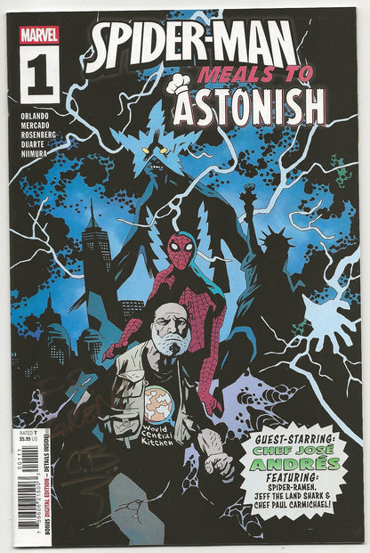 Spider-Man Meals To Astonish #1 Signed C.B. Cebulski Personalized Marvel Cover A