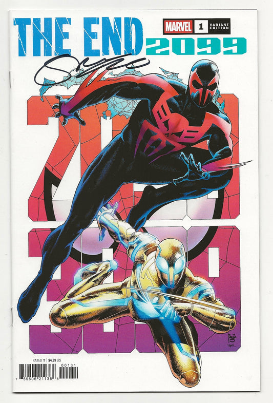 The End 2099 #1 Paulo Siqueira Variant Signed By Steve Orlando With COA Marvel 2025