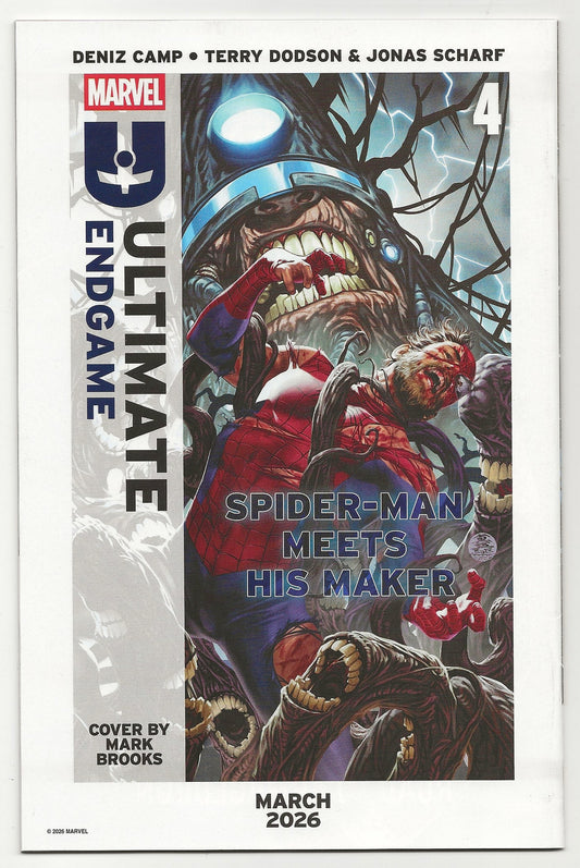 Comic book cover featuring Spider-Man and an enemy with Marvel branding