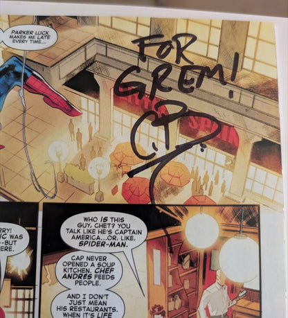 Spider-Man Meals To Astonish #1 Signed C.B. Cebulski Personalized Marvel Cover A