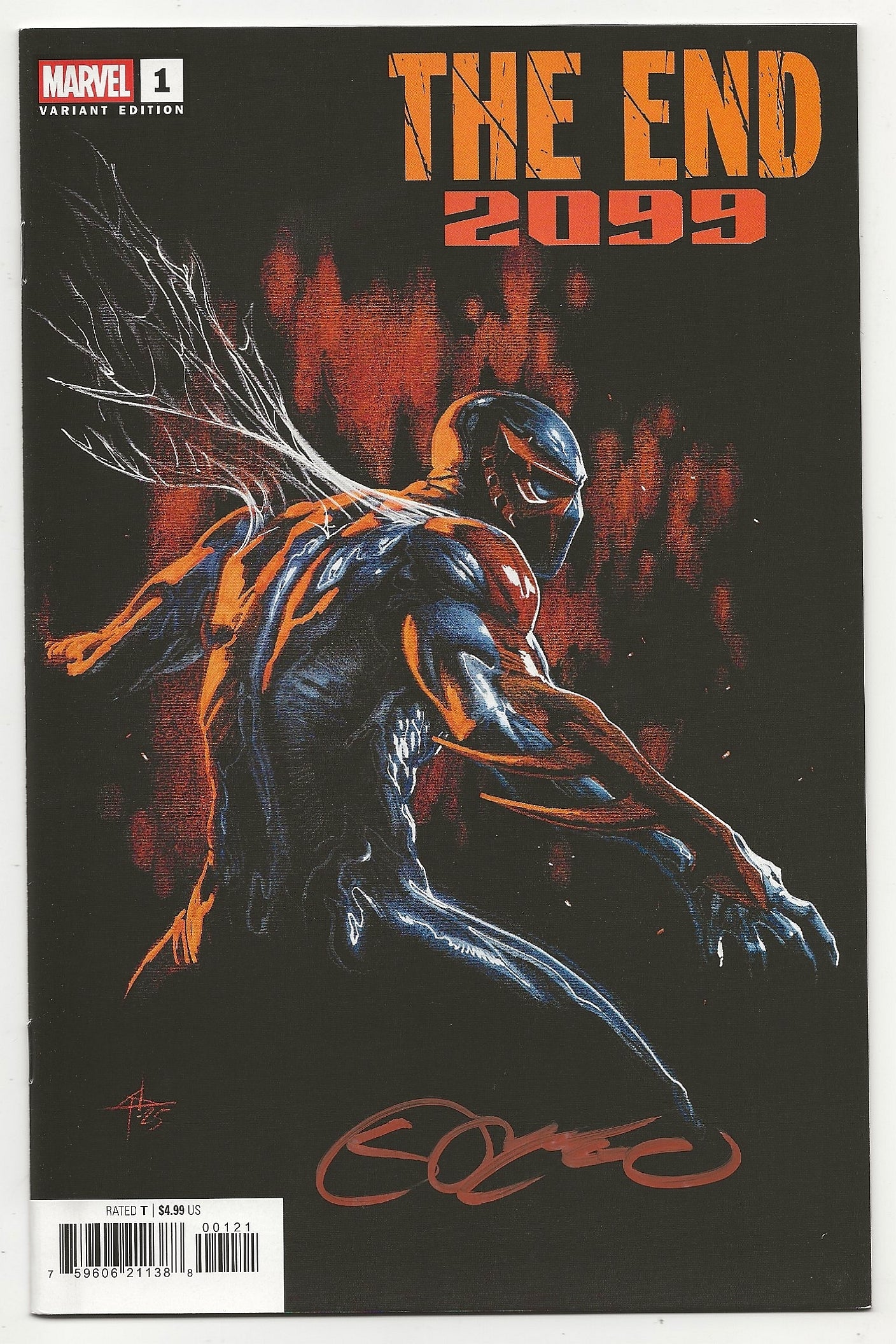 The End 2099 #1 Gabriele Dell Otto Variant Signed By Steve Orlando With COA Marvel 2025
