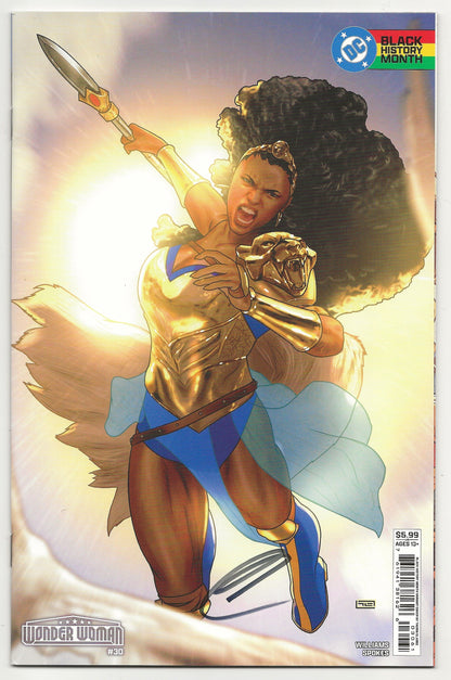 Wonder Woman Vol 6 #30 Taurin Clarke Signed Variant COA DC Comics Black History Month