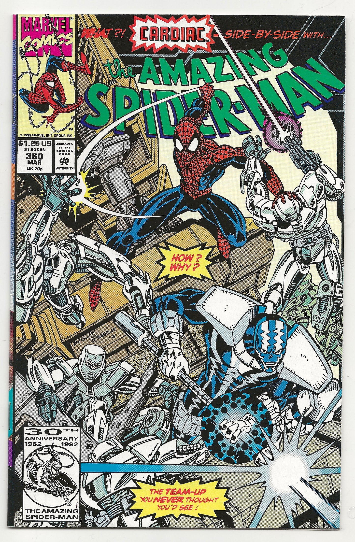 The Amazing Spider-Man #360 (1992) 1st Cameo Carnage Mark Bagley - Marvel Comics