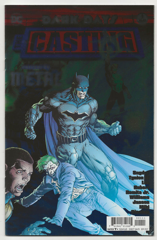 Dark Days: The Casting #1 (2017) Foil Cover Prelude To Metal - DC Comics
