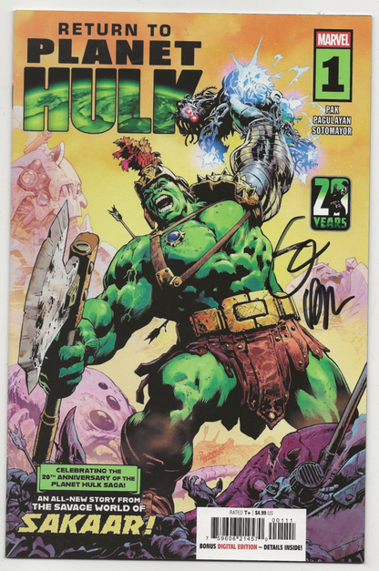 Return to Planet Hulk #1 Signed by Greg Pak (w. COA) 20th Anniversary