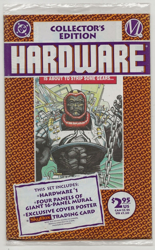 Hardware #1 1993 Milestone/ DC Comics: Collector's Ed, Sealed Polybag w Card