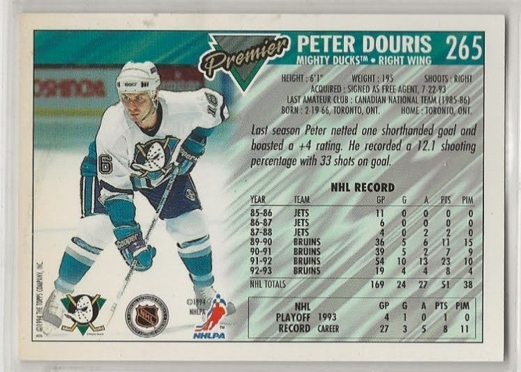 1993-94 Topps Premier - Peter Douris #265