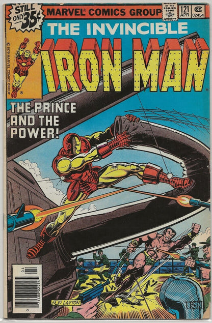 Iron Man #121 1979 Marvel: "Demon in a Bottle" pt 2; Bob Layton Newsstand Cover