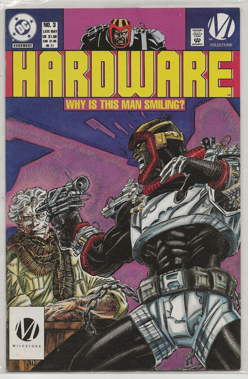 Hardware #3 1993 DC Comics/Milestone: Denys Cowan Cover