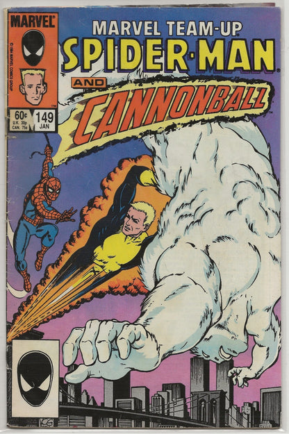 Marvel Team-Up #149 1/85 Marvel Comics Spider-Man And Cannonball