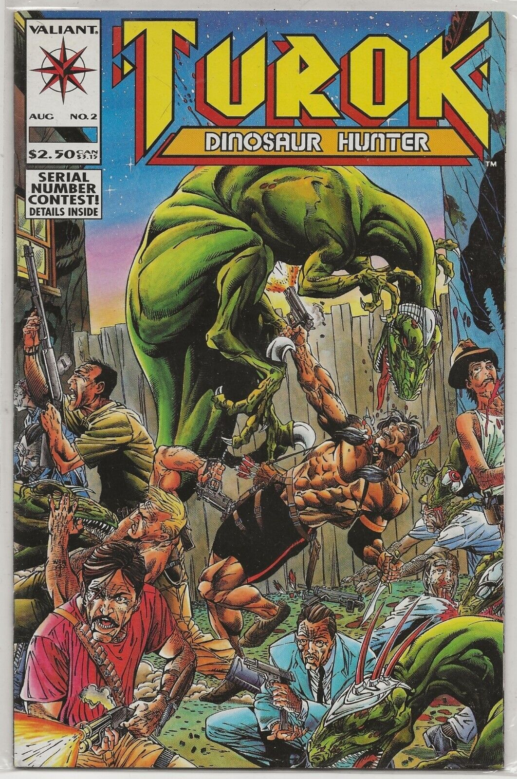 Turok Dinosaur Hunter #2 1993 Valiant Comics: Bart Sears Cover