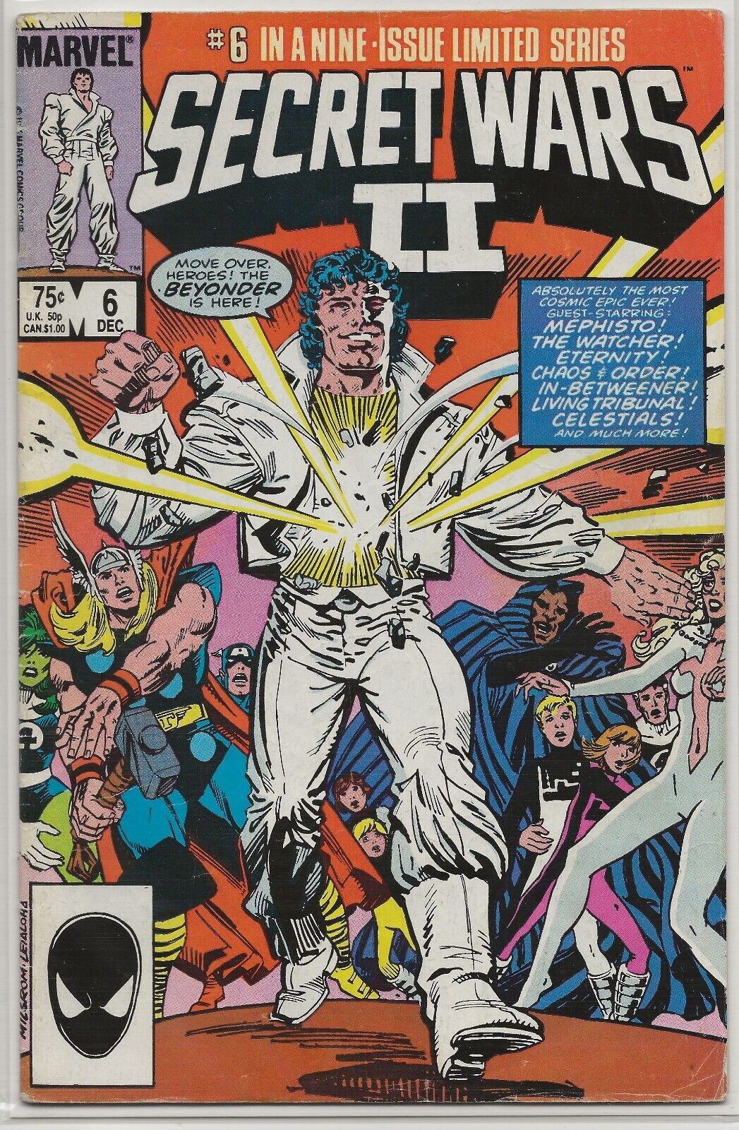 Marvel Super Heroes Secret Wars II #6 (1985) Mephisto, Beyonder