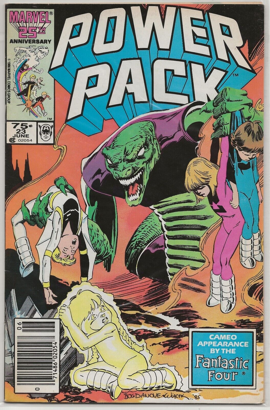 Power Pack #23 Marvel Comics 1986 Fantastic Four Cameo