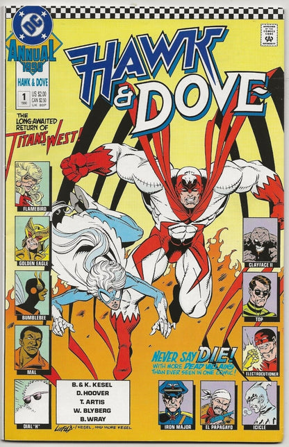 Hawk and Dove Annual #1 1990 DC: Rob Liefeld Cover