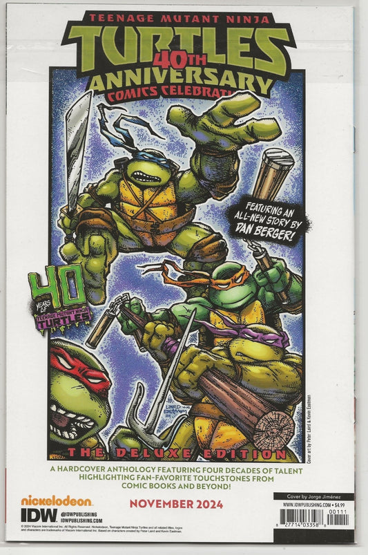 TMNT x NARUTO #1 (2024) Jorge Jimenez Cover A 1st Print IDW/Viz NM