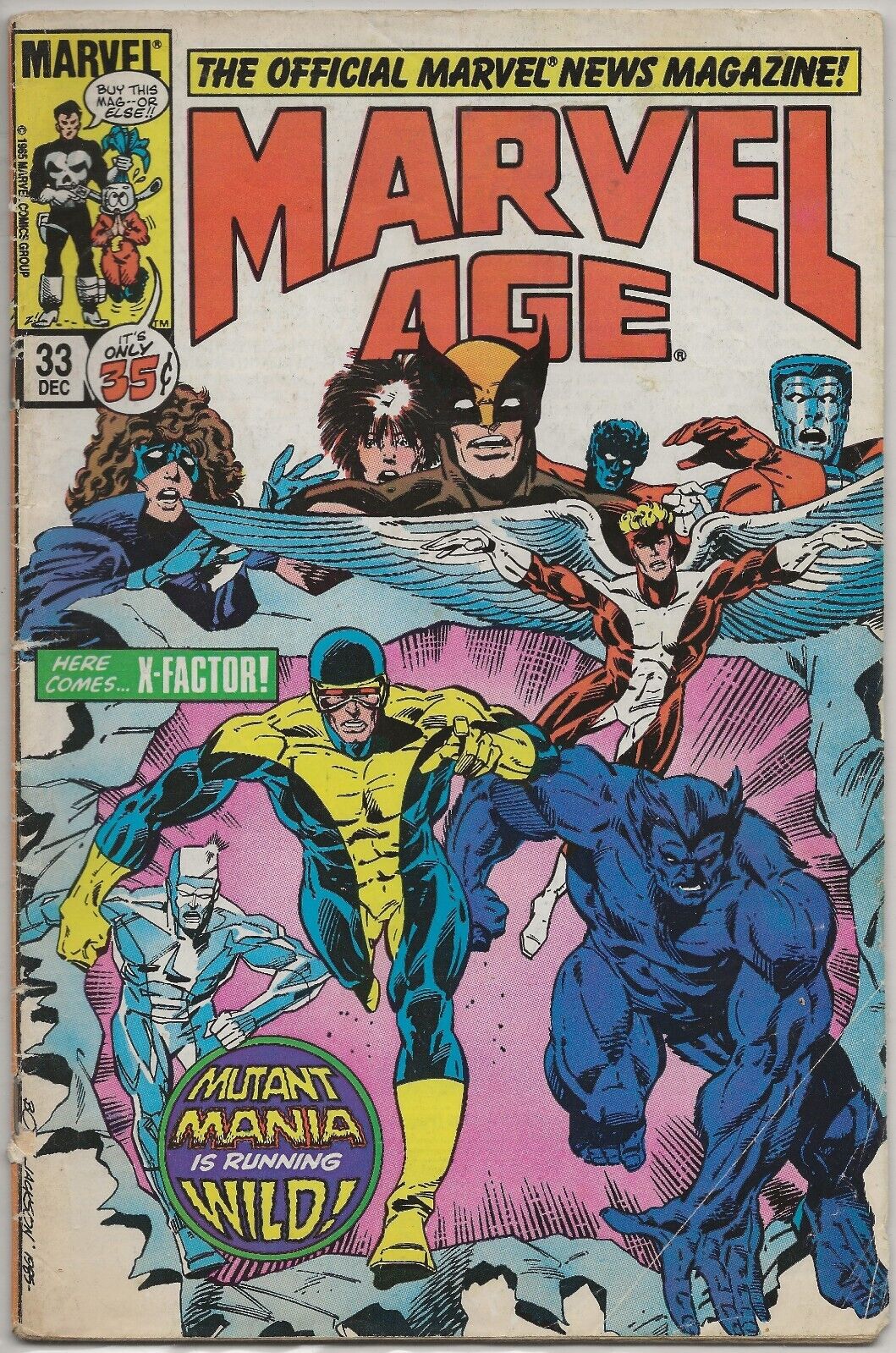Marvel Age 26 & 33 Lot of 2 Copper Age Marvel Comics